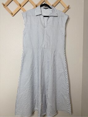 Kal Reiman Striped A Line Dress Sz M